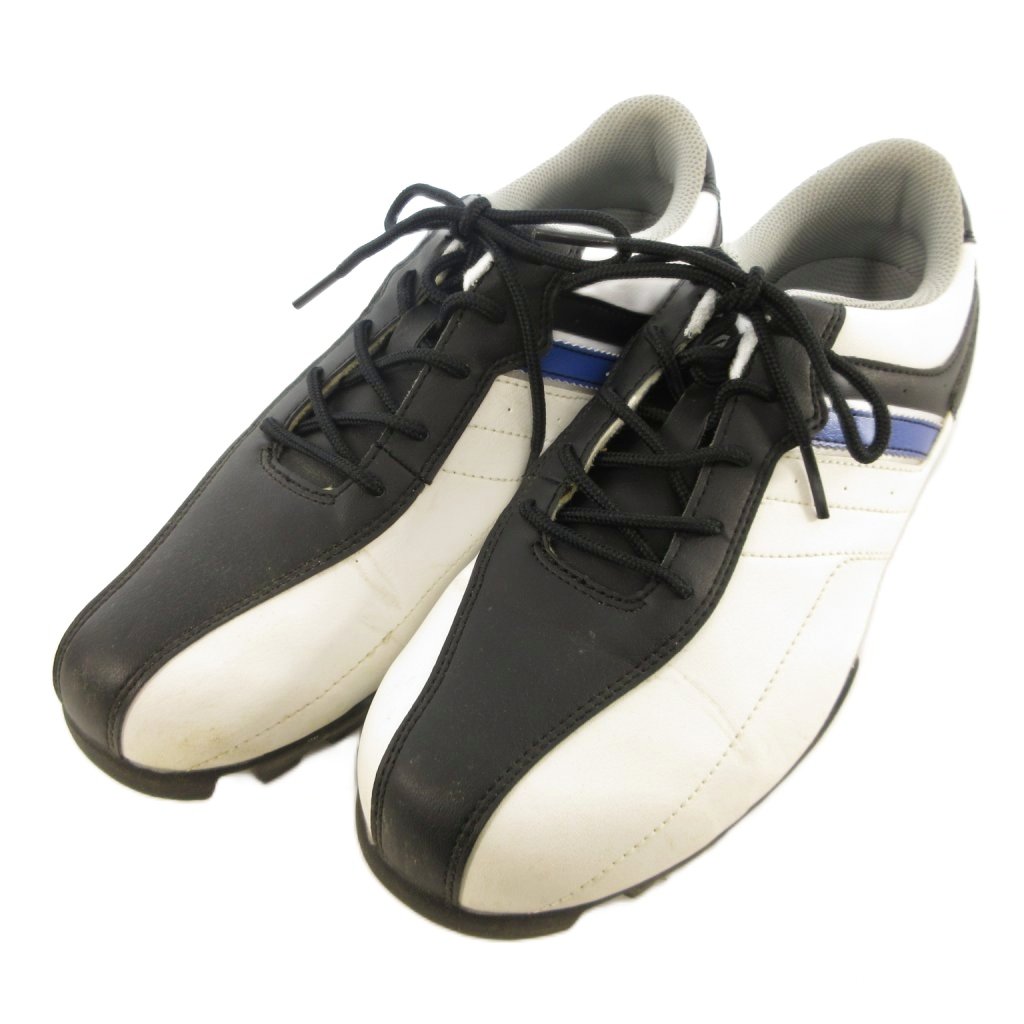 【中古】ミズノ MIZUNO ゴルフシューズ スパイク 靴 ホワイト ブラック 24.5cm メンズ 【ベクトル 古着】 260621ブランドミズノ MIZUNO表記サイズ24.5cm実寸サイズ最大幅：10cm　アウトソール：28cm　　色ホワイト ブラック状態・若干の履きジワ ・全体的に薄汚れ ・アウトソールに芝の目詰まり その他に目立ったダメージはなく、問題なくご使用いただける商品です。 ※あくまでも中古品ですので掲載写真や記載内容をご確認いただき、ご理解の上ご購入ください。商品のお問い合わせの回答を休止しております。＊各商品ページの商品詳細等をご確認の上ご購入ください。【中古】ミズノ MIZUNO ゴルフシューズ スパイク 靴 ホワイト ブラック 24.5cm メンズ 【ベクトル 古着】 260621状態ランク　”AB”詳細については、下記および「状態ランクについて」ページをご覧ください。未使用・新品の商品ほぼ新品同様の商品使用感が少なく、かなり状態の良い商品使用感はあるが、傷や汚れの少ない商品使用感の他、傷や汚れが見られる商品かなり大きな傷みがある難あり商品※S〜CランクはUSED品となりますので、使用感をご理解の上でご入札下さい。状態ランクについてinformationブランドミズノ MIZUNO表記サイズ24.5cm実寸サイズ最大幅：10cm　アウトソール：28cm　　色ホワイト ブラック状態・若干の履きジワ ・全体的に薄汚れ ・アウトソールに芝の目詰まり その他に目立ったダメージはなく、問題なくご使用いただける商品です。 ※あくまでも中古品ですので掲載写真や記載内容をご確認いただき、ご理解の上ご購入ください。商品のお問い合わせの回答を休止しております。＊各商品ページの商品詳細等をご確認の上ご購入ください。本商品は一点物です他サイトや店舗にて販売している商品です。多少のお時間差にて欠品になることもございます。予めご了承頂ますようお願い致します。ベクトル・サイズガイドはこちらこの商品と同じブランドの商品を見る