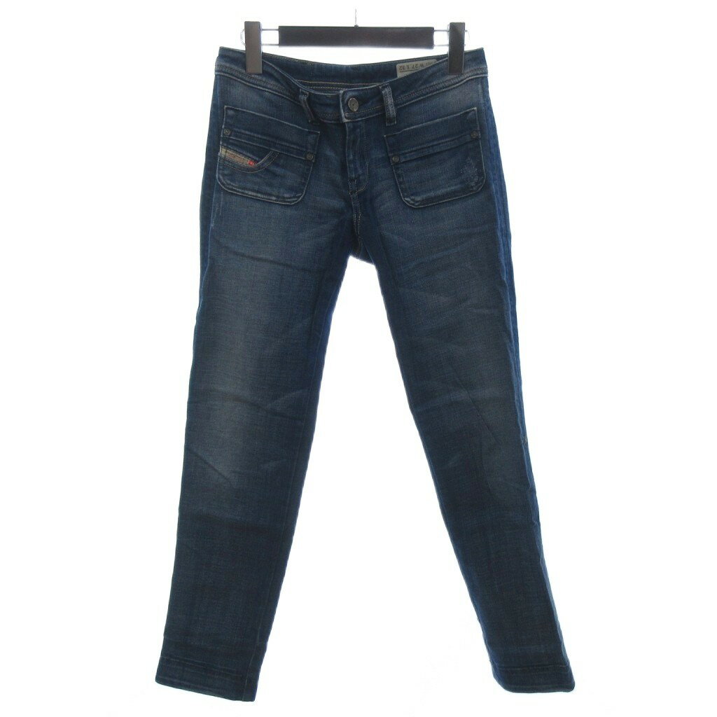 [Used] DIESEL KINKEY Low-Rise Denim Jeans, Indigo, Size 27, Women's [Vector Used Clothing] 260625