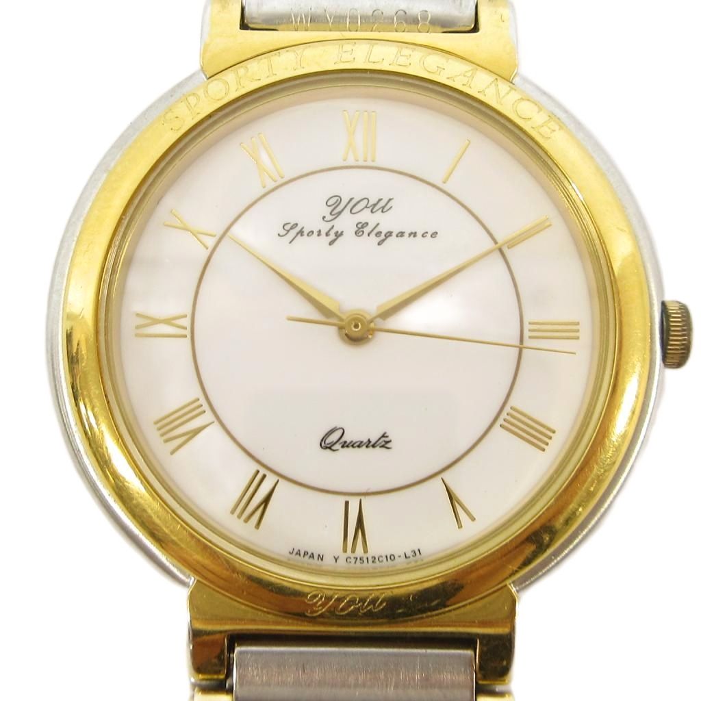 【中古】オリエント ORIENT you sporty elegance 腕時計 クオーツ バイカラー ジャンク メンズ 【ベクトル 古着】 260630