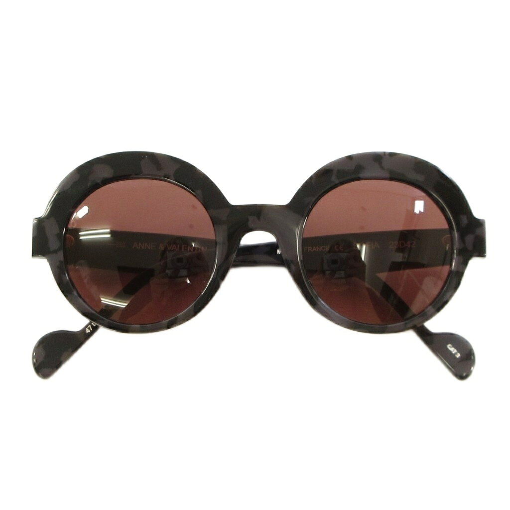 中古 アンバレンタイン Anne＆Valentin SOFIA サングラス ブラウンレンズ グレー 47□26-145 …
