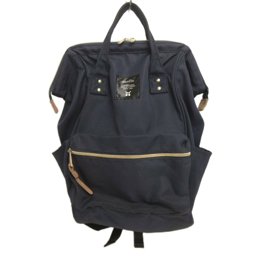 【中古】アネロ anello リュックサック バックパック 紺 ネイビー ■GY99 レディー...