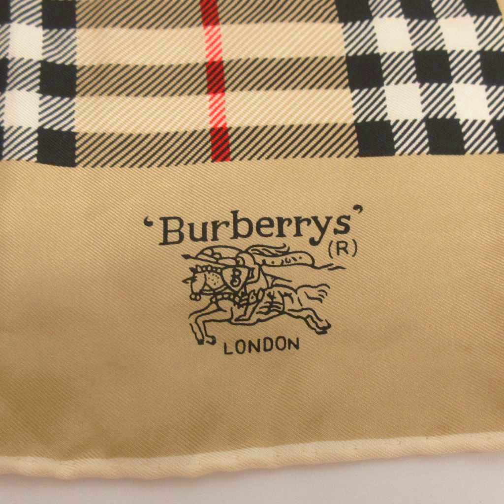 中古 バーバリーズ Burberrys ヴィンテージ スカーフ ノバチェック シルク ベージュ系 GY99 レディース ベクトル auc-vector-21134552 ブランド古着の買取販売ベクトル サンプル画像2