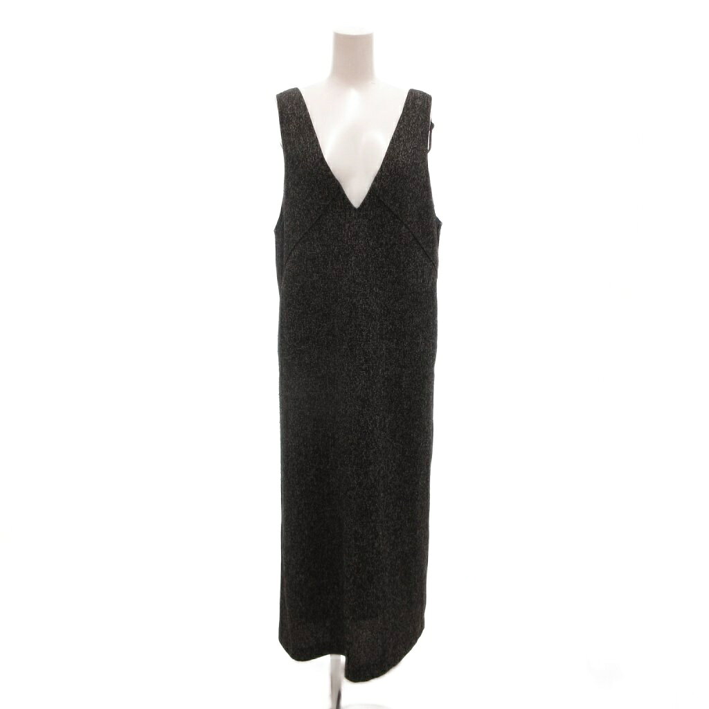 【中古】ミラオーウェン Mila Owen ワンピース ツイード調ノースリーブ ロング丈 0 黒 ブラック /NL ■GY09 レディース 【ベクトル 古着】 260923 auc-vector-21295458 ブランド古着の買取販売ベクトル パッケージ画像