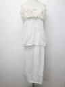 コムデギャルソン COMME des GARCONS キャミソールワンピース ロング コットン フェイクファー 白 1014 レディース 【中古】【ベクトル 古着】 171014 ブランド古着ベクトルプレミアム店