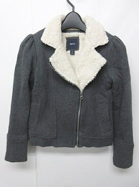 ギャップ GAP Kids キッズ ライダースジャケット ブルゾン 内ボア 長袖 グレー 白 140 0120 メンズ 【中古】【ベクトル 古着】 180120 ブランド古着ベクトルプレミアム店