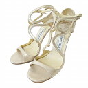 【中古】ジミーチュウ JIMMY CHOO ストラップ サンダル ピンヒール レザー 36 23cm ゴールド 0217 IBO65 レディース 【ベクトル 古着】 250217(4)