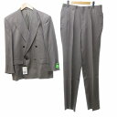 【中古】未使用品 シャルル ジョルダン CHARLES JOURDAN ダブルスーツ セットアップ ジャケット 茶系 ブラウン系 170 約M IBO69 04...