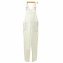 【中古】マッキントッシュフィロソフィー MACKINTOSH PHILOSOPHY 美品 オーバーオール サロペット オールインワン デニム パンツ ストレッチ 38 ホワイト 白 0613 IBO71 レディース 【ベクトル 古着】 250613