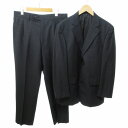 【中古】EMILIO ROMAGNA 美品 ビジネススーツ セットアップ ジャケット パンツ 総裏 2B シャドーストライプ AB5 グレー 0617 IBO7...