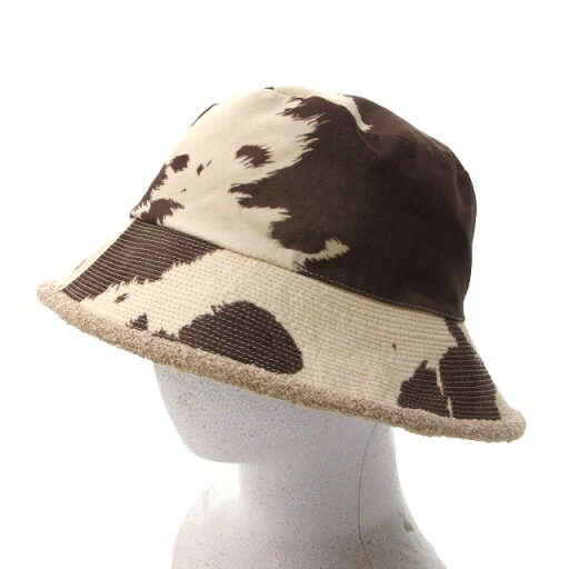 【中古】未使用品 ライト WRYHT タグ付 24SS DOUBLE FACE BUCKET HAT 帽子 バケットハット リバーシブル 牛柄 オールドジョー取扱い 241WT-HT01 茶 ブラウン F ■BL4 0705 レディース 【ベクトル 古着】 250705 【中古】未使用品 ライト WRYHT タグ付 24SS DOUBLE FACE BUCKET HAT 帽子 バケットハット リバーシブル 牛柄 オールドジョー取扱い 241WT-HT01 茶 ブラウン F ■BL4 0705 レディース 【ベクトル 古着】 250705