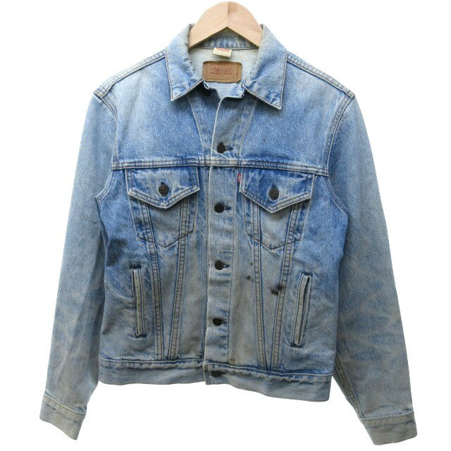【中古】リーバイス Levi's 80s ヴィンテージ USA製 デニムジャケット ジージャン ブルゾン 長袖 インディゴブルー 38 約M ■MET1
