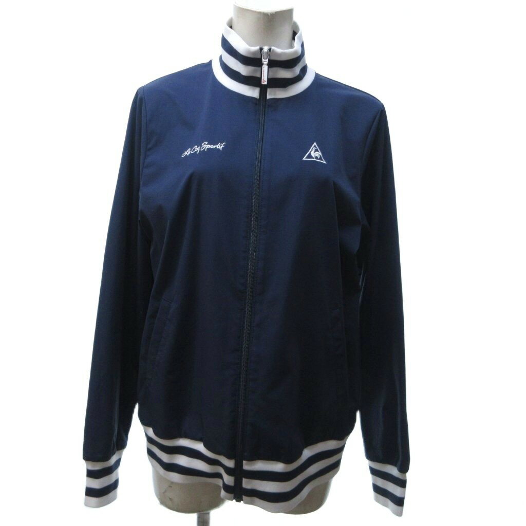 【中古】ルコックスポルティフ le coq sportif 美品 近年 ゴルフ ジップジャケット ジャージ 長袖 ロゴ..