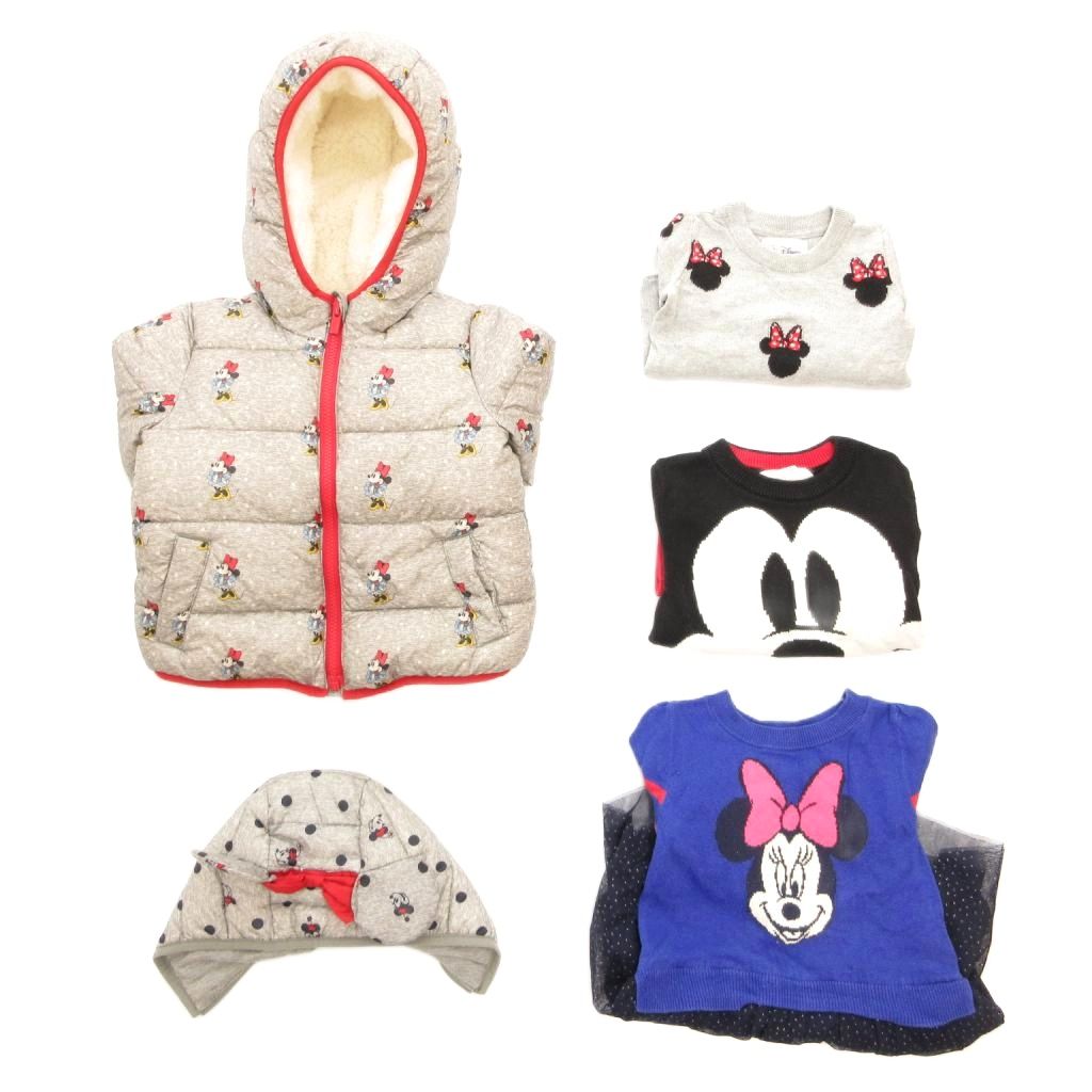 【中古】ベビーギャップ BABY GAP × Disney ベビー服 トップス アウター フード まとめ 3 years toddier 18-24 mohths toddier グレー 青 ブルー 黒 ブラック ドット柄 チュール /TQ ■GY99 キッズ 【ベクトル 古着】 260501