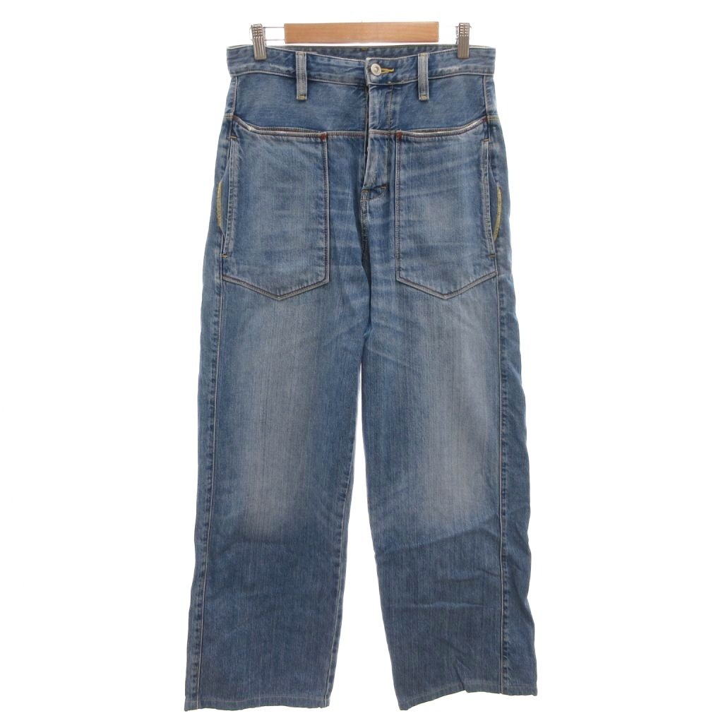 [Used] ZARA Denim Jeans, Excellent Condition, Size 175cm/2A, Blue, Wide Silhouette, Patch Pockets, Full Length /IL ■GY99 Men's [Vector Used Clothing] 260424