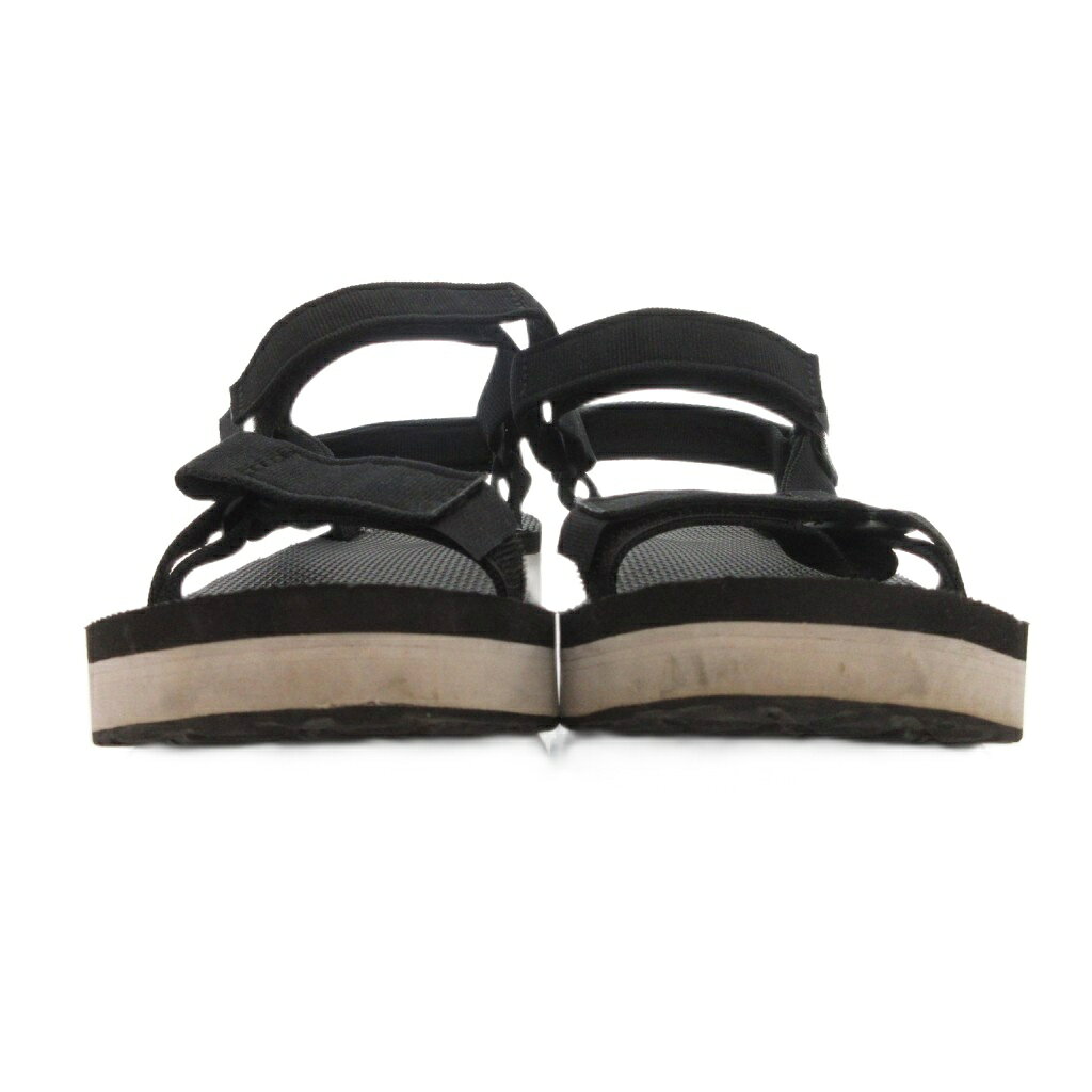 【中古】テバ Teva ミッドソールユニバーサル サンダル 24 黒 ブラック 面ファスナ...