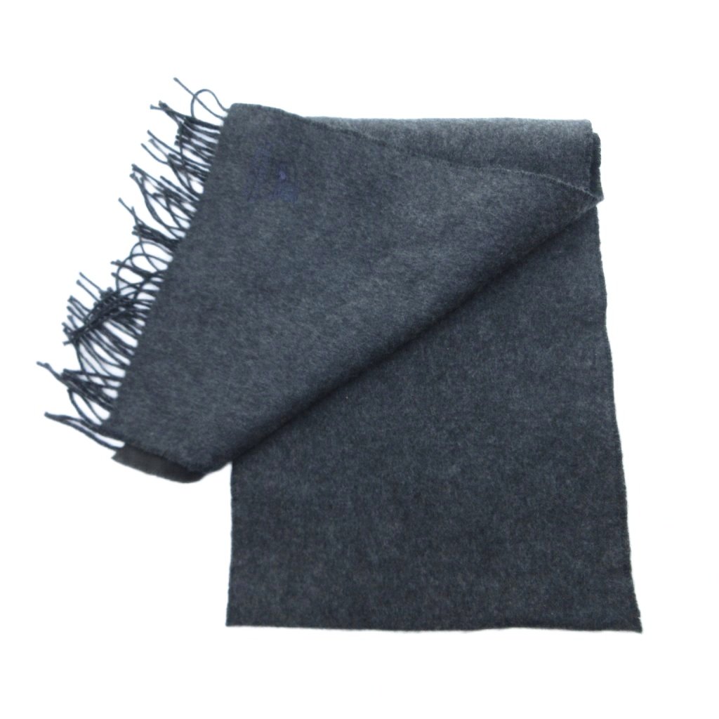 中古 バーバリーブラックレーベル BURBERRY BLACK LABEL 美品 マフラー ロゴ刺? グレー メンズ ベクトル auc-vector-21117871 ブランド古着の買取販売ベクトル サンプル画像2
