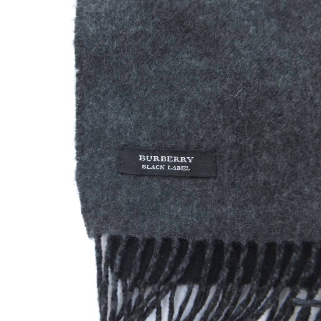 中古 バーバリーブラックレーベル BURBERRY BLACK LABEL 美品 マフラー ロゴ刺? グレー メンズ ベクトル auc-vector-21117871 ブランド古着の買取販売ベクトル サンプル画像3