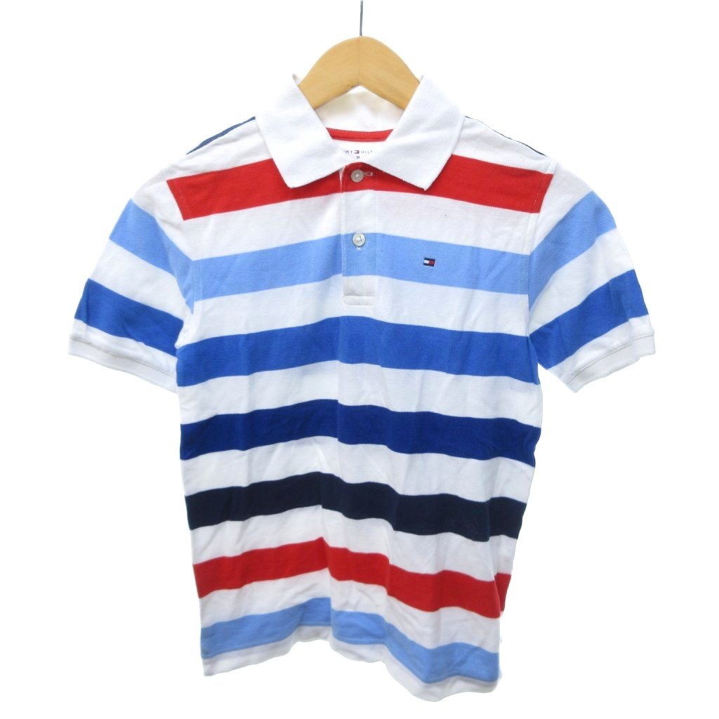 【中古】トミーヒルフィガー TOMMY HILFIGER ポロシャツ 半袖 キッズ ボーダー トリコロール ロゴ刺? マルチカラー M キッズ 【ベクトル 古着】 260808ブランドトミーヒルフィガー TOMMY HILFIGER表記サイズM実寸サイズ肩幅：37cm　身幅：41cm　着丈：57cm　袖丈：19cm　　素材綿色マルチカラー状態・襟と方付近に薄いシミ汚れがあります。 その他に目立ったダメージはなく、問題なくご使用いただける商品です。 ※あくまでも中古品ですので掲載写真や記載内容をご確認いただき、ご理解の上ご購入ください。付属品付属品なし、写真に写っている物が全てです。備考日本語表記なし こちらのお品物は店舗で保管しておらず、店頭販売出来かねます。（※お取り寄せも出来かねます）商品のお問い合わせの回答を休止しております。＊各商品ページの商品詳細等をご確認の上ご購入ください。【中古】トミーヒルフィガー TOMMY HILFIGER ポロシャツ 半袖 キッズ ボーダー トリコロール ロゴ刺? マルチカラー M キッズ 【ベクトル 古着】 260808状態ランク　”AB”詳細については、下記および「状態ランクについて」ページをご覧ください。未使用・新品の商品ほぼ新品同様の商品使用感が少なく、かなり状態の良い商品使用感はあるが、傷や汚れの少ない商品使用感の他、傷や汚れが見られる商品かなり大きな傷みがある難あり商品※S〜CランクはUSED品となりますので、使用感をご理解の上でご入札下さい。状態ランクについてinformationブランドトミーヒルフィガー TOMMY HILFIGER表記サイズM実寸サイズ肩幅：37cm　身幅：41cm　着丈：57cm　袖丈：19cm　　素材綿色マルチカラー状態・襟と方付近に薄いシミ汚れがあります。 その他に目立ったダメージはなく、問題なくご使用いただける商品です。 ※あくまでも中古品ですので掲載写真や記載内容をご確認いただき、ご理解の上ご購入ください。付属品付属品なし、写真に写っている物が全てです。備考日本語表記なし こちらのお品物は店舗で保管しておらず、店頭販売出来かねます。（※お取り寄せも出来かねます）商品のお問い合わせの回答を休止しております。＊各商品ページの商品詳細等をご確認の上ご購入ください。本商品は一点物です他サイトや店舗にて販売している商品です。多少のお時間差にて欠品になることもございます。予めご了承頂ますようお願い致します。ベクトル・サイズガイドはこちらこの商品と同じブランドの商品を見る