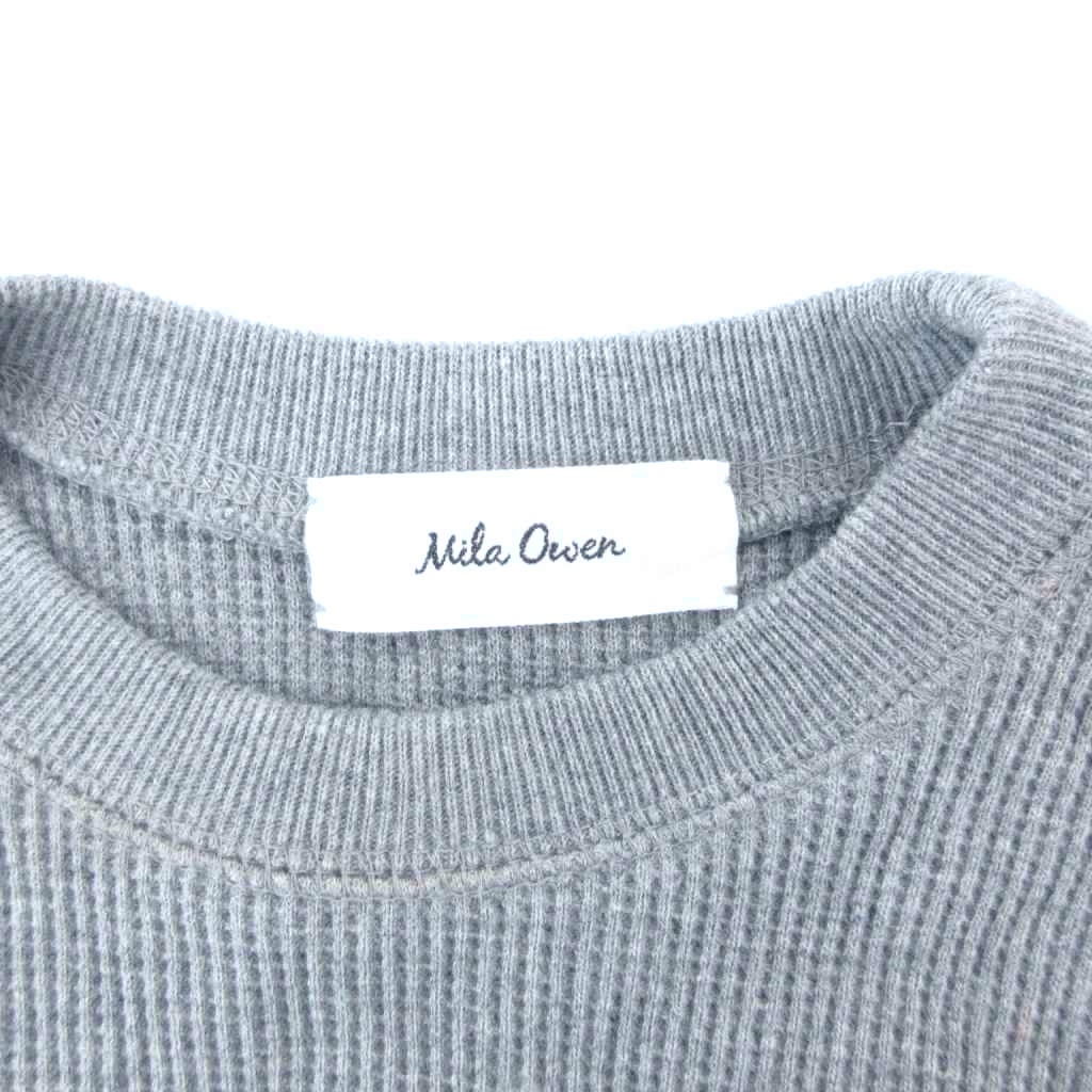 【中古】ミラオーウェン Mila Owen カットソー サーマル ワッフル地 無地 ラウンドネック 長袖 F グレー /UU ■AWS1 レディース 【ベクトル 古着】 260929 auc-vector-21314051 ブランド古着の買取販売ベクトル サンプル画像3