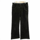 【中古】エディーバウアー EDDIE BAUER ベロアパンツ スラックス ストレートシルエット 6 M 茶 ブラウン /JS 1024 ■GY09 メンズ 【...