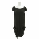 【中古】アンタイトル UNTITLED 美品 ワンピース ひざ丈 半袖 2 M オリーブグリーン /UO 1102 ■GY09 レディース 【ベクトル 古着】 ...