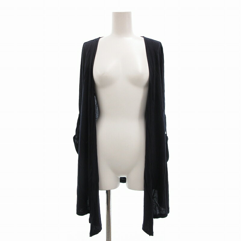 【中古】アンタイトル UNTITLED トッパー カーディガン 七分袖 M 紺 ネイビー /UO ■GY09 レディース 【ベクトル 古着】 250111