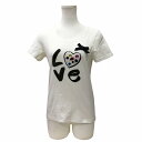 【中古】ソニアリキエル SONIA RYKIEL LOVE 半袖 Tシャツ 装飾 リボン コットン ホワイト 38 Sサイズ相当 ■GY09 レディース 【ベクトル 古着】 250115(4)