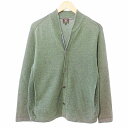 【中古】ジョセフアブード JOSEPH ABBOUD 美品 カーディガン ニット 長袖 M 緑 カーキ 1204 ■GY09 メンズ 【ベクトル 古着】 241...