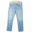 【中古】リー LEE プレ オーガニックコットン デニムパンツ ジーンズ ジーパン S 薄水 1203 ■GY09 【ベクトル 古着】 241203