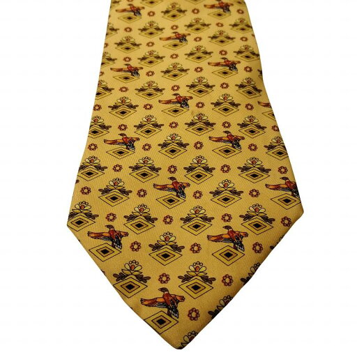 【中古】サルヴァトーレフェラガモ Salvatore Ferragamo 美品 総柄 ネクタイ カモ柄 シルク レギュラータイ 黄 イエロー ■GY09 メンズ 【ベクトル 古着】 241207 【中古】サルヴァトーレフェラガモ Salvatore Ferragamo 美品 総柄 ネクタイ カモ柄 シルク レギュラータイ 黄 イエロー ■GY09 メンズ 【ベクトル 古着】 241207