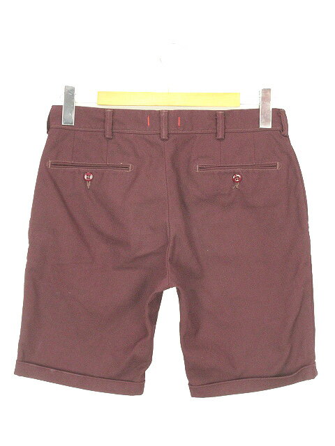 【中古】Le meilleur ルメイユール ショートパンツ ショーツ M ボルドー ハーフパンツ ボトムス メンズ 【ベクトル 古着】 230424
