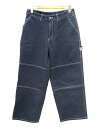 【中古】centimeter センチメーター official denim pants CM1165 ワイド ペインター デニムパンツ L インディゴブルー ジーンズ ボトムス メンズ 【ベクトル 古着】 230924