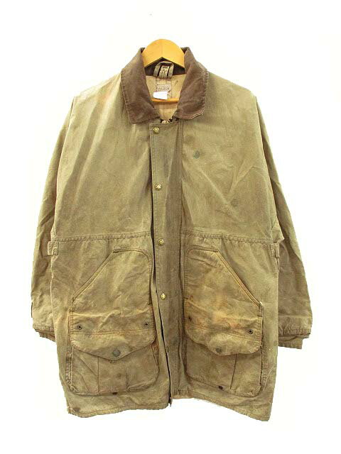 【中古】フィルソン FILSON 80s ワックスコットン オイルドジャケット ヴィンテージ M メンズ 【ベクトル 古着】 240413