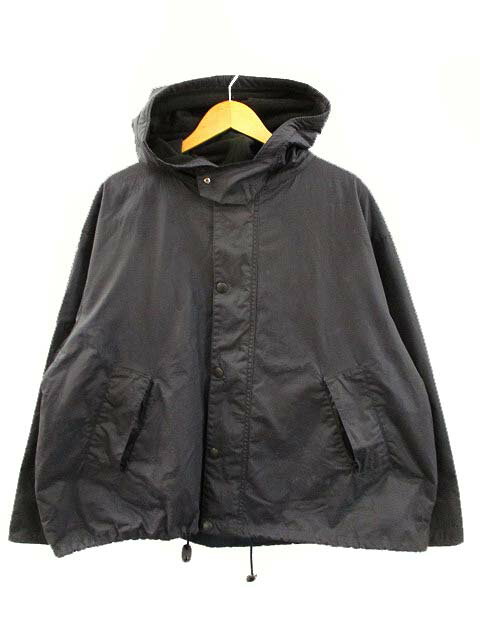 【中古】キャプテン サンシャイン KAPTAIN SUNSHINE バブアー BARBOUR フーデッドトランスポートジャケット ブラック 40 メンズ 【ベクトル 古着】 240413