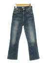 【中古】マザー mother インサイダークロップ INSIDER CROP デニム パンツ コットン ブルー 青 24 ボトムス レディース 【ベクトル 古着】 240423