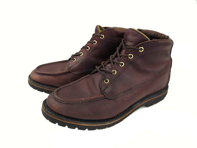 【中古】フィルソン FILSON ブーツ モックトゥ オイルドレザー OLD ダークブラウン 10D メンズ 【ベクトル 古着】 240527