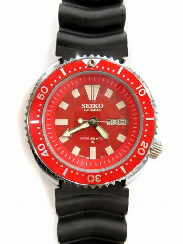 【中古】セイコー SEIKO 腕時計 自動巻き 6309A レッド 赤 ダイバーズウォッチ ヴィンテージ オートマチック メンズ レディース 【ベクトル 古着】 241019