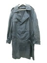 【中古】ヴィンテージ VINTAGE US NAVY 90s トレンチコート 米軍 ベルト付き ネイビー メンズ 【ベクトル 古着】 241207