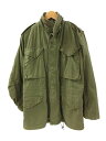 【中古】ヴィンテージ VINTAGE U.S.ARMY 80s M-65 フィールドジャケット 3rd ブラスジッパー ミリタリージャケット オリーブ XS-R...
