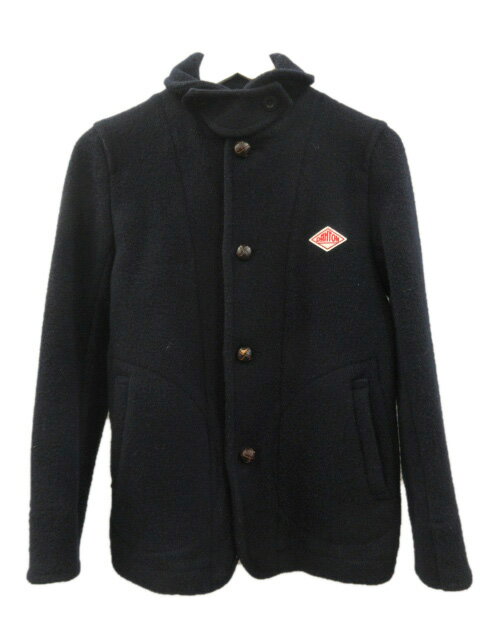 【中古】ダントン DANTON ウールモッサジャケット ショート丈 長袖 ネイビー 紺 34 XS 羽織 上着 アウター レディース 【ベクトル 古着】 241217
