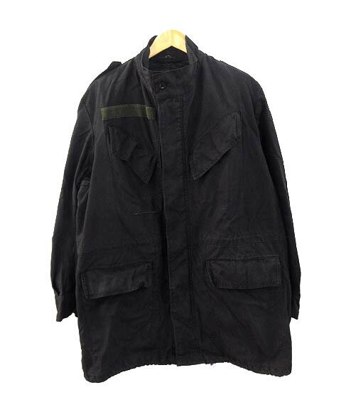 【中古】ヴィンテージ VINTAGE 80s ベルギー軍 M88 フィールドジャケット 後染め ブラック ユーロ ミリタリー メンズ 【ベクトル 古着】 241...