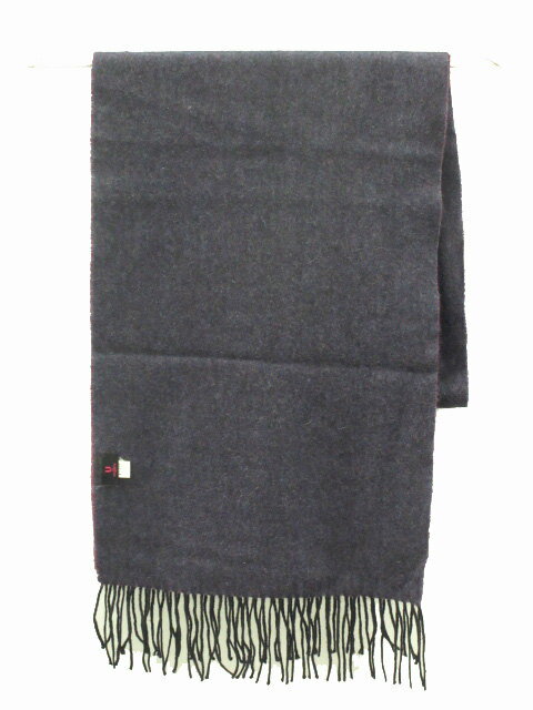 【中古】ウンガロ UNGARO カシミヤ100% マフラー ネイビー 無地 メンズ レディース 【ベクトル 古着】 250104