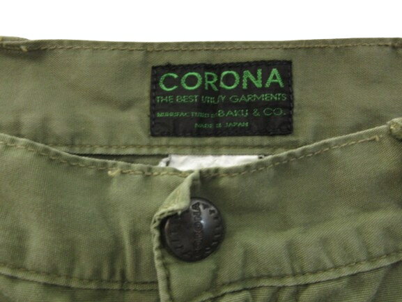 【中古】コロナ CORONA テーパードパンツ L グリーン ボトムス メンズ 【ベクトル 古着】 250119