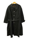【中古】ヴィンテージ VINTAGE フランス軍 40s 50s M-35 モーターサイクルコート 後染めブラック 黒 2 メンズ 【ベクトル 古着】 2501...