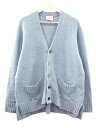 【中古】シシ sisii ダメージ ニット カーディガン DAMAGED CARDIGAN 1 ブルー CELESTE BLUE トップス 2023AW レディ...