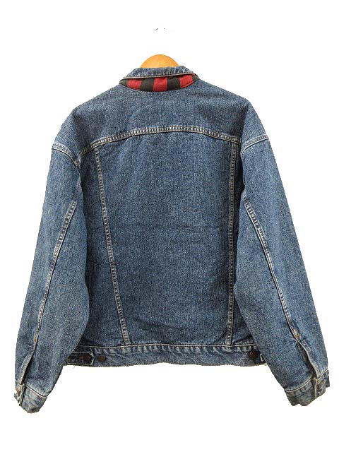 【中古】リーバイス Levi's 90s 70417 4891 デニムジャケット フランネルライナー USA製 Gジャン ヴィンテージ L メンズ 【ベクトル 古着】 250409