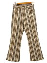 【中古】リーバイス Levi's 60s 70s スタプレ STA-PREST フレア パンツ ブーツカット 黒タブ ビッグE ヴィンテージ ブラウン系 メンズ...