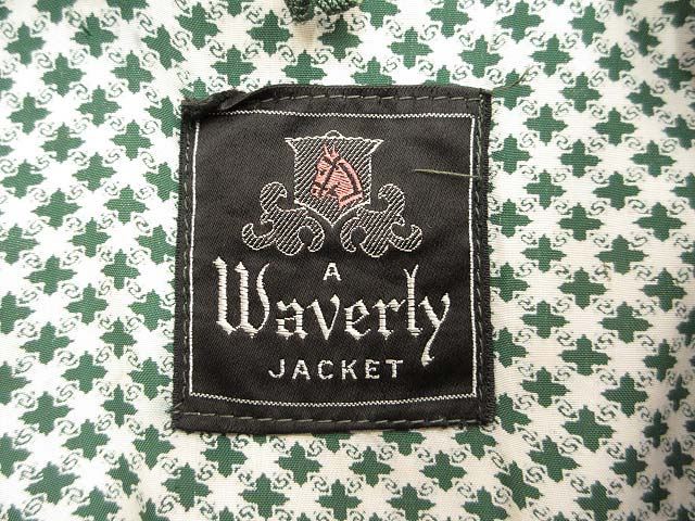 【中古】ヴィンテージ VINTAGE WAVERLY 50s ギャバジャン ギャバジンジャケット アジャスターベルト ブラウン メンズ 【ベクトル 古着】 250416