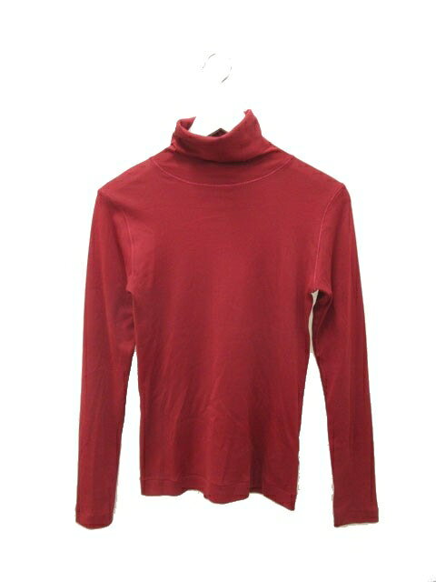 Long-Sleeved - 【中古】マカフィー MACPHEE トゥモローランド コットンジャージー タートルネックプルオーバー S 赤 レッド 長袖 カットソー トップス レディース 【ベクトル 古着】 250521