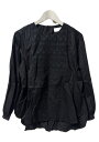 【中古】ヒューマンウーマン HUMAN WOMAN ケミカルレースふんわりブラウス M ブラック 長袖 カットソー トップス レディース 【ベクトル 古着】 250525(4)